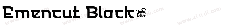 Emencut Black字体转换